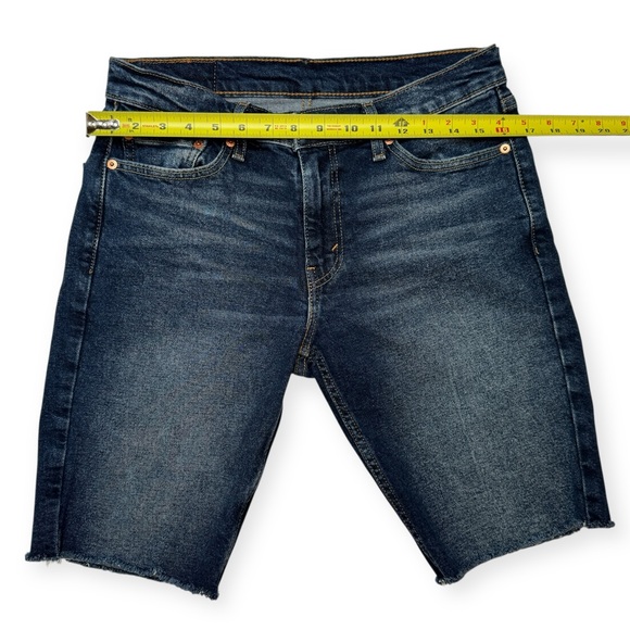 Levi's 511 Men’s Size 30 Jean Shorts Blue Denim Slim Fit Cut-off Jorts EUC - Picture 7 of 9